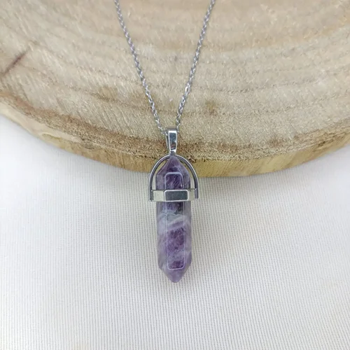 آویز منشور آمیتیست